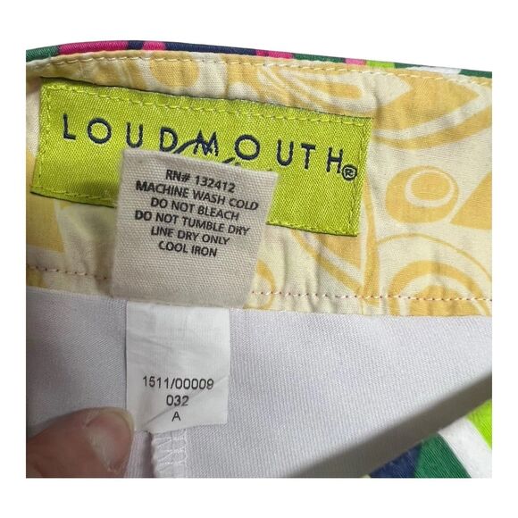 Loudmouth Ladies Mini Skort Geometric multi color SZ 0 Attached Shorts - Picture 7 of 7
